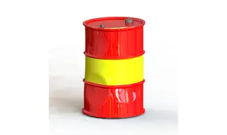 Fût d'Huile déformé x3