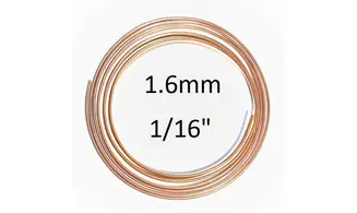 Tube Cuivre Recuit 1.6mm (1/16")
